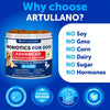 Artullano Advanced Probiotics for Dogs, Duck Flavor, 180 Soft Chews