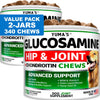 YUMA'S Glucosamine Hip & Joint Soft Chews for Dogs, Chicken Flavor, 2-Pack, 340 Count