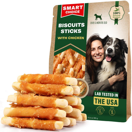 Beloved Pets Chicken-Wrapped Biscuit Sticks Dog Treats, 10.6 oz
