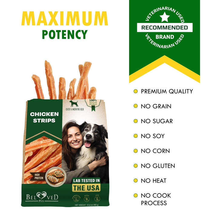 Beloved Pets Chicken Jerky Strips Dog Treats, 10.6 oz