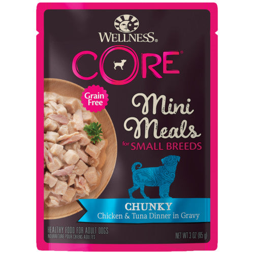 Wellness CORE Mini Meals Chicken & Tuna — 3-oz, case of 12; Case of 12 × 3-oz containers