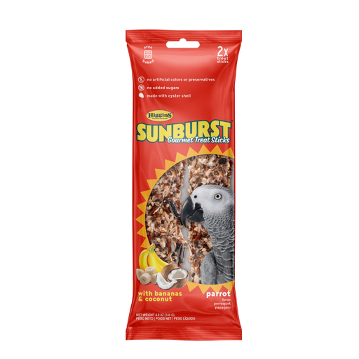 Higgins Sunburst Treat Sticks Banana & Coconut Parrot — 4.9 oz