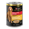 Purina Pro Plan Adult 7+ Senior Complete Essentials Beef & Rice Entrée In Gravy Wet Dog Food — 13 oz — case of 12