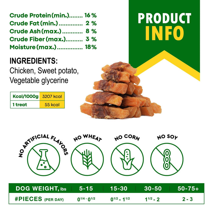 Beloved Pets Chicken-Wrapped Sweet Potato Dog Treats, 10.6 oz