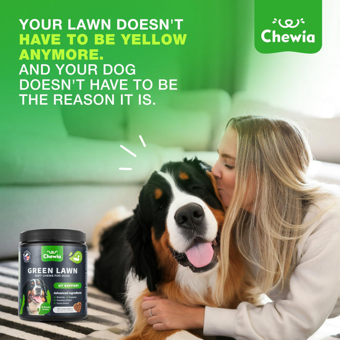 Chewia Green Lawn Soft Chews for Dogs, Duck Flavor, 180 Count