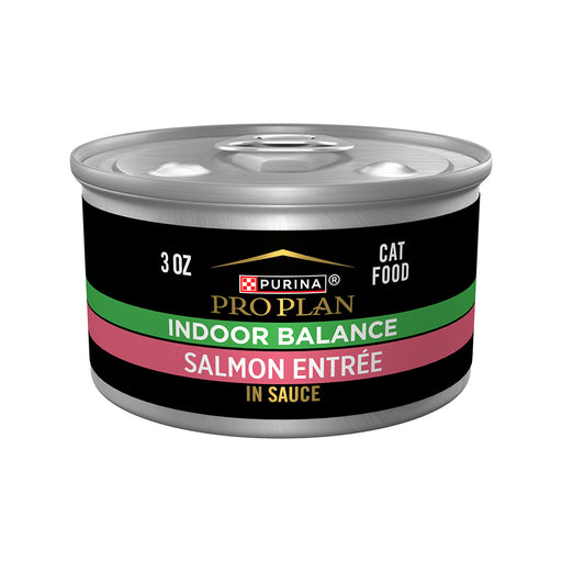 Purina Pro Plan Indoor Balance Salmon Entrée in Sauce Wet Cat Food — 3-oz, case of 24
