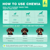 Chewia Probiotic Soft Chews for Dogs, Duck Flavor, 180 Count