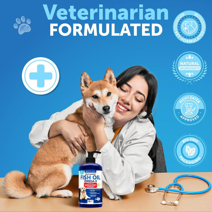 Artullano Omega-3 Fish Oil for Dogs, 16 fl oz