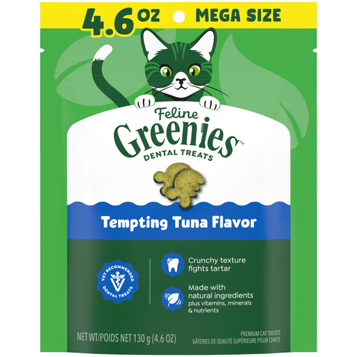 Greenies Feline Tuna Dental Treat — manufacturer recipe-family image; package size may differ
