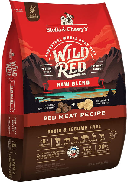 Stella & Chewy's Wild Red Raw Coated Kibble Grain-Free Red Meat Recipe Dry Dog Food