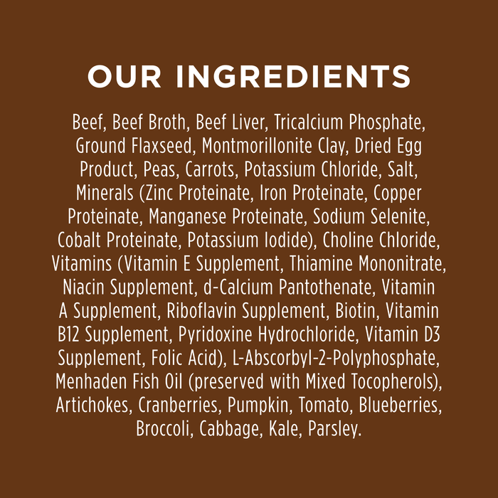 Instinct Original Wet Food Real Beef Recipe dog 13.2 oz. product benefits and recipe information