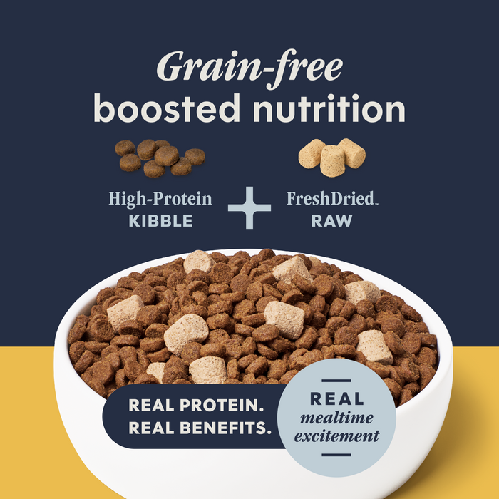 Instinct Raw Boost Kibble Indoor Health Recipe with Real Chicken cat 5 lb. product benefits and recipe information