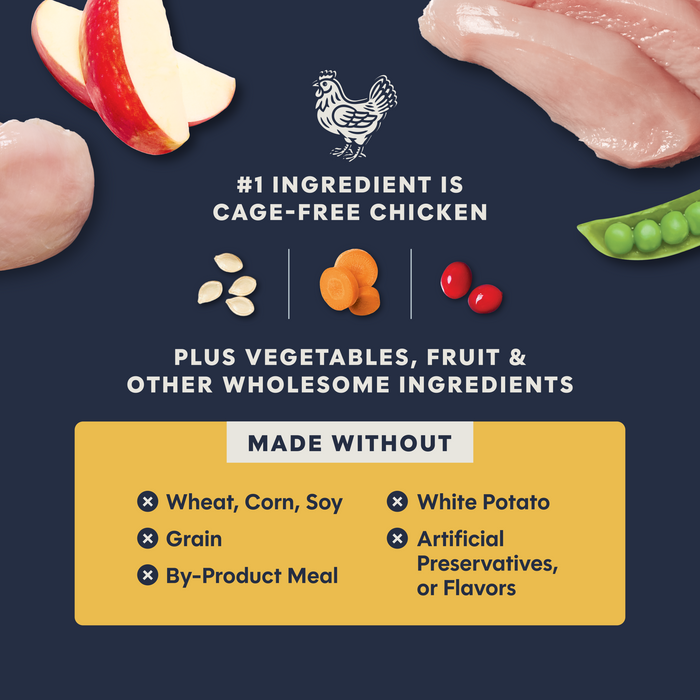 Instinct Raw Boost Kibble Indoor Health Recipe with Real Chicken cat 5 lb. product benefits and recipe information