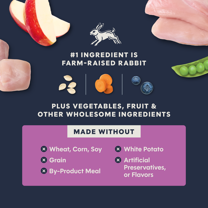 Instinct Raw Boost Kibble Indoor Health Recipe with Real Rabbit cat 4.5 lb. product benefits and recipe information