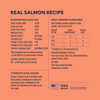 Instinct Original Kibble Real Salmon Recipe cat 4.5 lb. ingredients, nutrition and feeding label