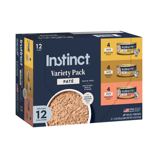 Instinct Original Patés Variety Pack cat 5.5 oz. (Pack of 12) front package
