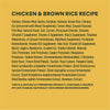 Instinct BeNatural Kibble Real Chicken & Brown Rice Recipe dog 25 lb. ingredients, nutrition and feeding label