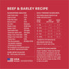 Instinct RawBoost+ Whole Grain Kibble Real Beef & Barley Recipe dog 20 lb. ingredients, nutrition and feeding label