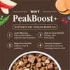 Instinct PeakBoost+ Kibble Real Chicken Recipe dog 17 lb. product benefits and recipe information