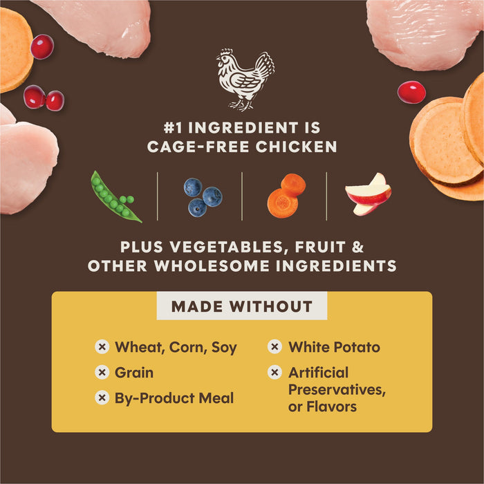 Instinct PeakBoost+ Kibble Real Chicken Recipe dog 17 lb. product benefits and recipe information