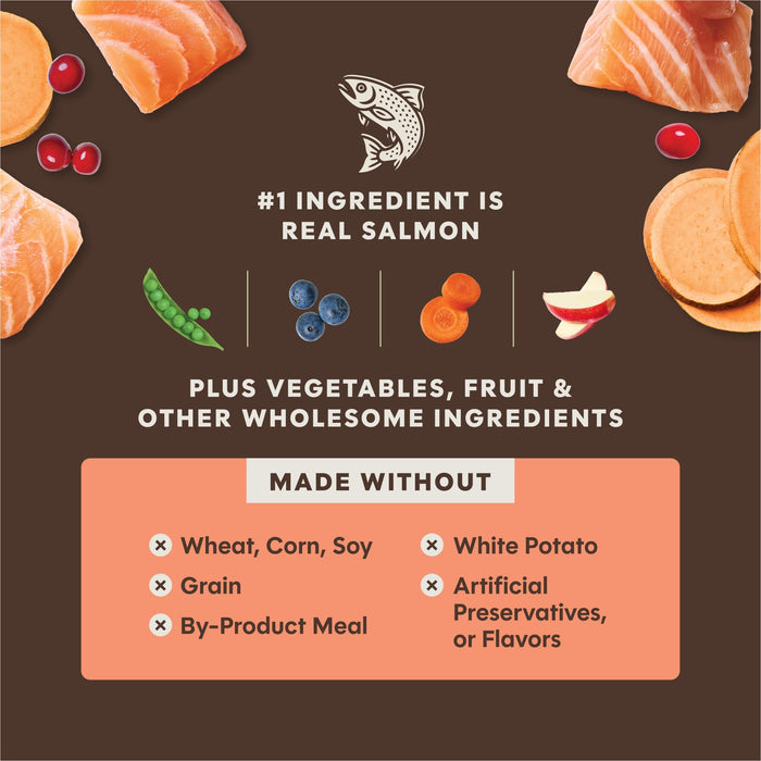 Instinct PeakBoost+ Kibble Real Salmon Recipe dog 17 lb. product benefits and recipe information