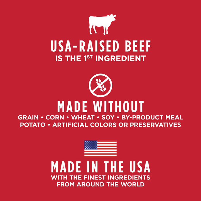 Instinct Original Kibble Real Beef Recipe dog 20 lb. product benefits and recipe information