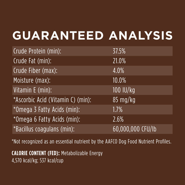Instinct Original Kibble Real Salmon Recipe dog 20 lb. product benefits and recipe information