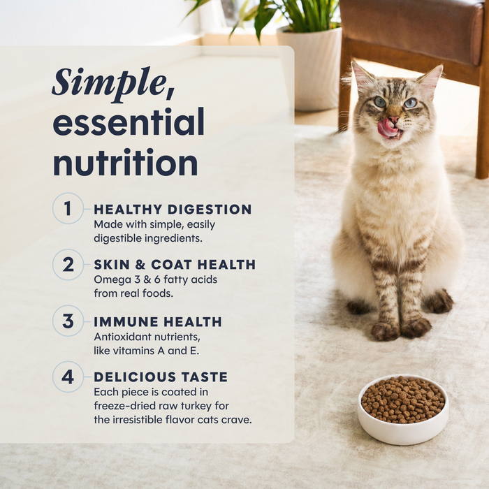 Instinct Limited Ingredient Diet Kibble Real Turkey Recipe cat 11 lb. product benefits and recipe information