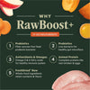 Instinct RawBoost+ Kibble Gut Health Recipe dog 18 lb. product benefits and recipe information