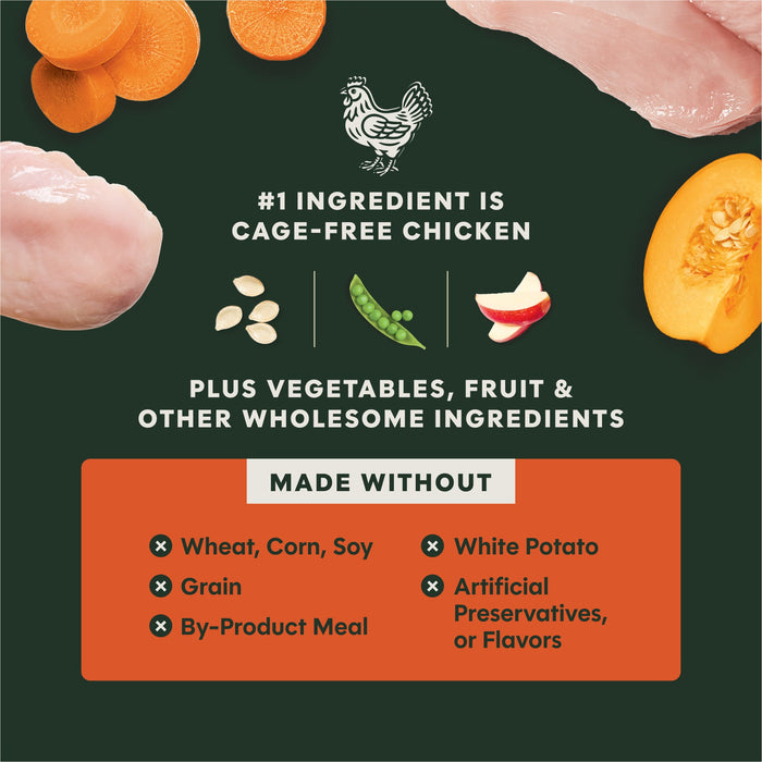 Instinct RawBoost+ Kibble Gut Health Recipe dog 18 lb. product benefits and recipe information