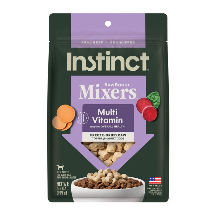 Instinct RawBoost+ Mixers Multivitamin Recipe dog 5.5 oz. front package