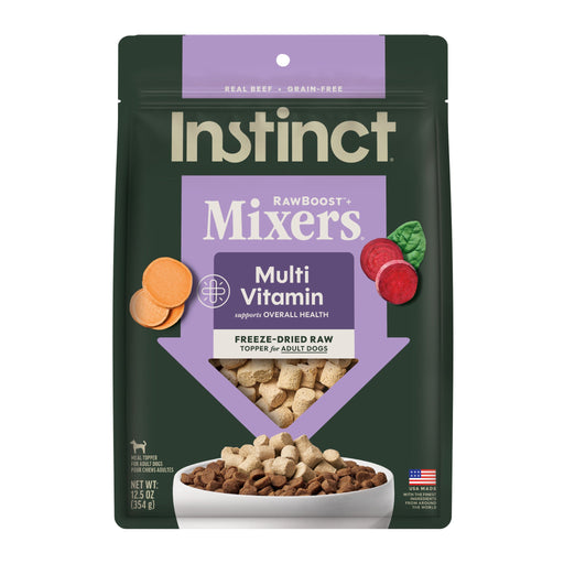 Instinct RawBoost+ Mixers Multivitamin Recipe dog 12.5 oz. front package