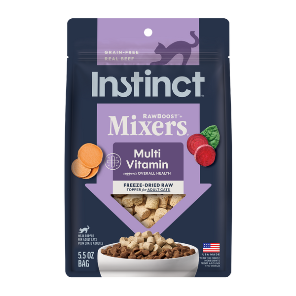 Instinct RawBoost+ Mixers Multivitamin Recipe cat 5.5 oz. front package