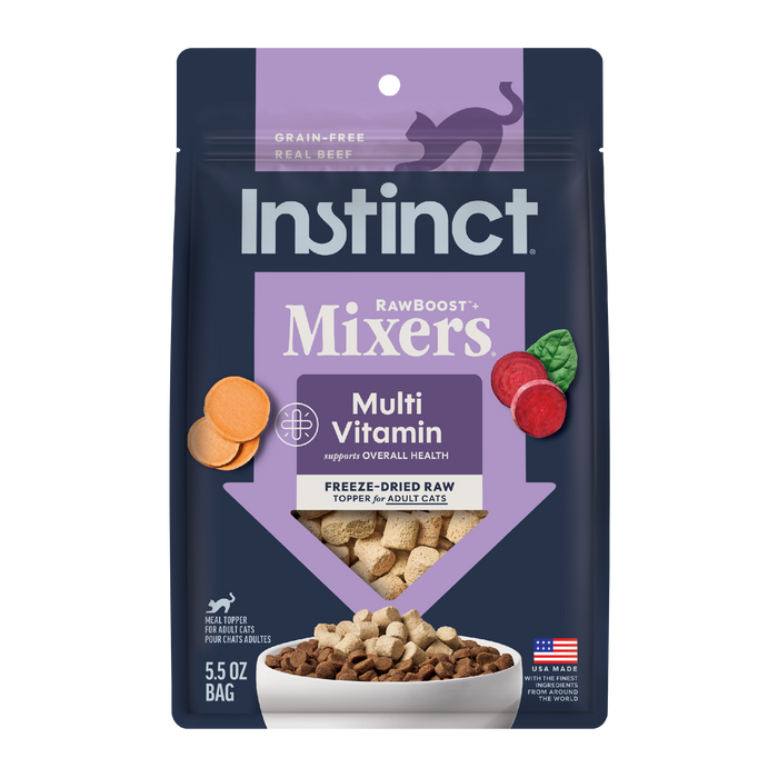 Instinct RawBoost+ Mixers Multivitamin Recipe cat 5.5 oz. front package