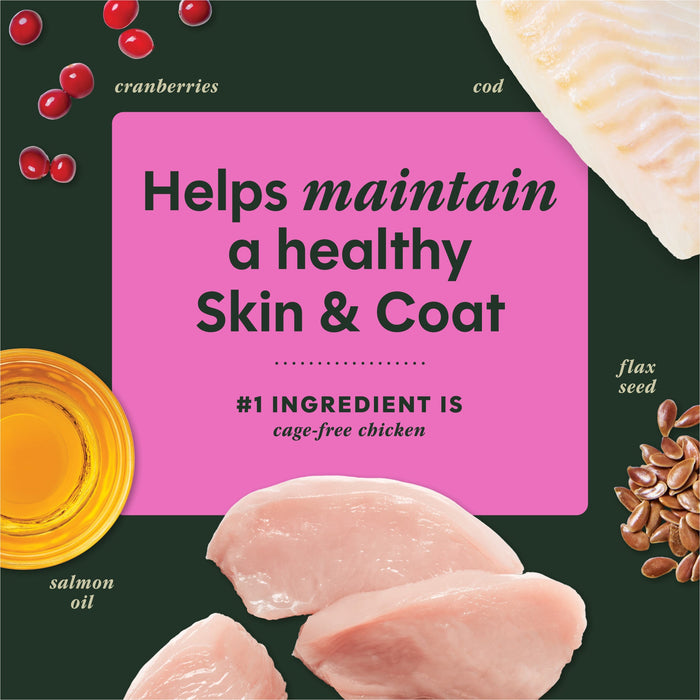 Instinct RawBoost+ Mixers Skin & Coat Health Recipe dog  product benefits and recipe information