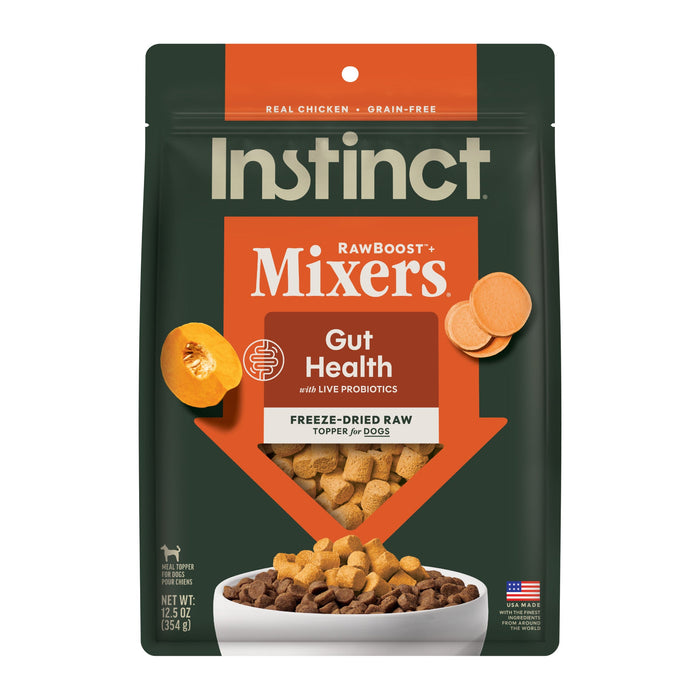 Instinct RawBoost+ Mixers Gut Health Recipe dog 12.5 oz. front package