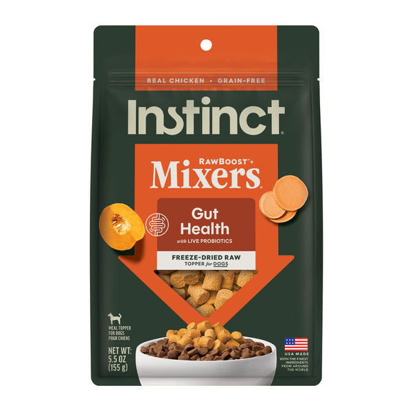 Instinct RawBoost+ Mixers Gut Health Recipe dog 5.5 oz. front package