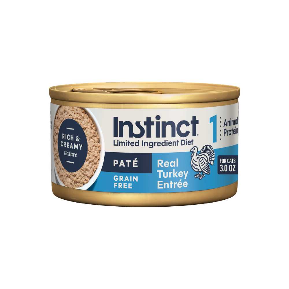 Instinct Limited Ingredient Diet Patés Real Turkey Recipe cat 3 oz. front package