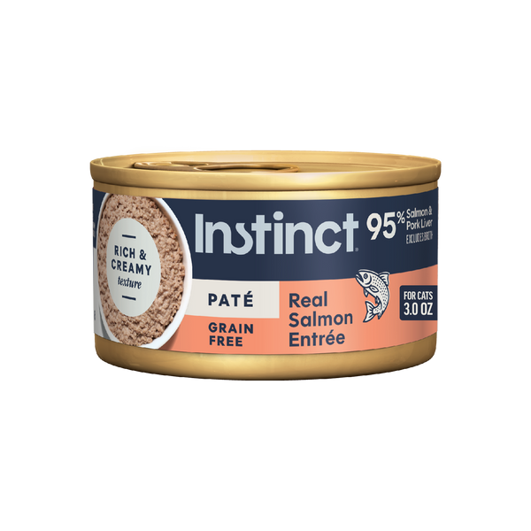 Instinct Original Patés Real Salmon Recipe cat 3 oz. front package