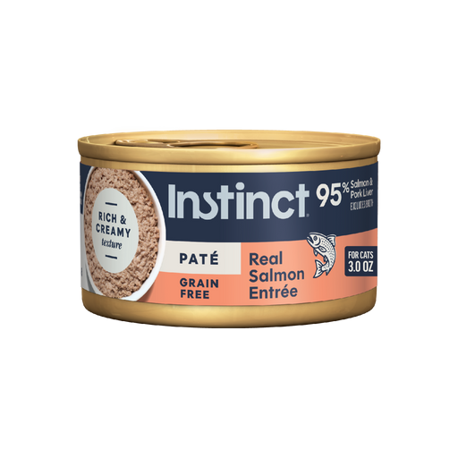 Instinct Original Patés Real Salmon Recipe cat 3 oz. front package