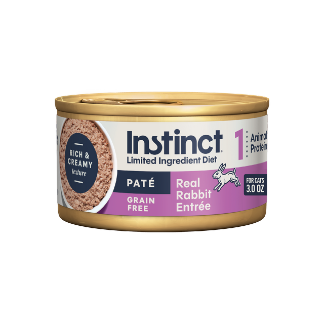 Instinct Limited Ingredient Diet Pâtés Real Rabbit Recipe Wet Cat Food — Full Cases