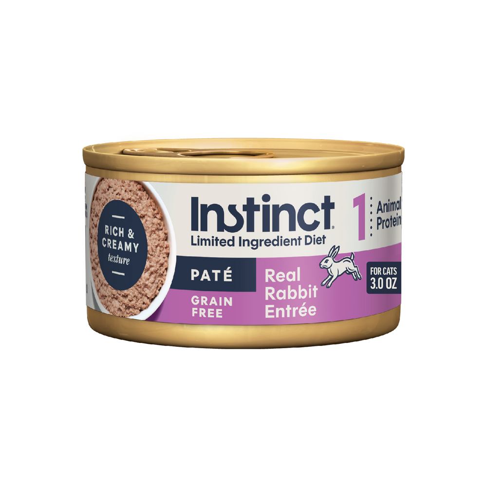 Instinct Limited Ingredient Diet Patés Real Rabbit Recipe cat 3 oz. front package