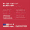 Instinct Grass-Fed Beef Bone Broth dog 16 oz. ingredients, nutrition and feeding label