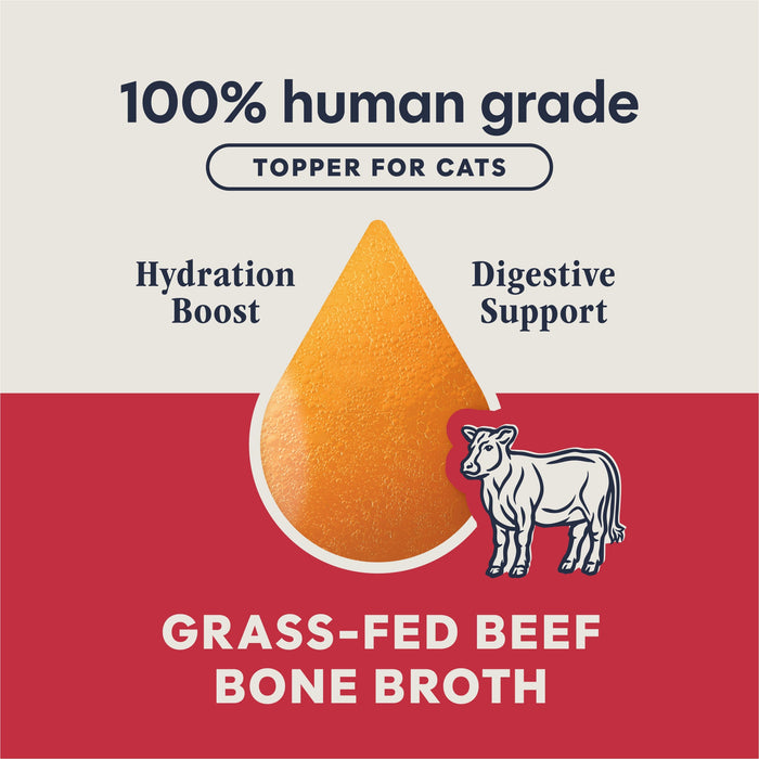 Instinct Grass-Fed Beef Bone Broth cat 16 oz. product benefits and recipe information