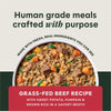 Instinct Freshly Crafted Meals Grass-Fed Beef Recipe dog 11 oz. product benefits and recipe information
