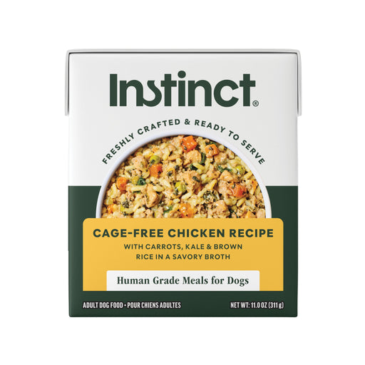 Instinct Freshly Crafted Meals Cage-Free Chicken Recipe dog 11 oz. front package