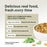 Instinct Freshly Crafted Meals Cage-Free Chicken Recipe dog 11 oz. product benefits and recipe information