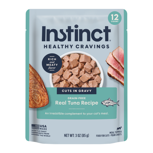 Instinct Healthy Cravings Toppers Real Tuna Recipe cat 3 oz. front package