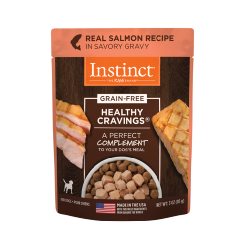 Instinct Healthy Cravings Toppers Real Salmon Recipe dog 3 oz. front package