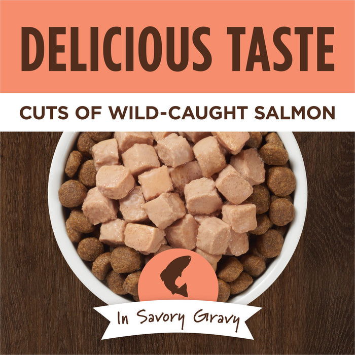 Instinct Healthy Cravings Toppers Real Salmon Recipe dog 3 oz. product benefits and recipe information